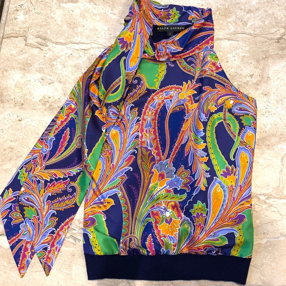 Ralph Lauren Silk Cashmere Top